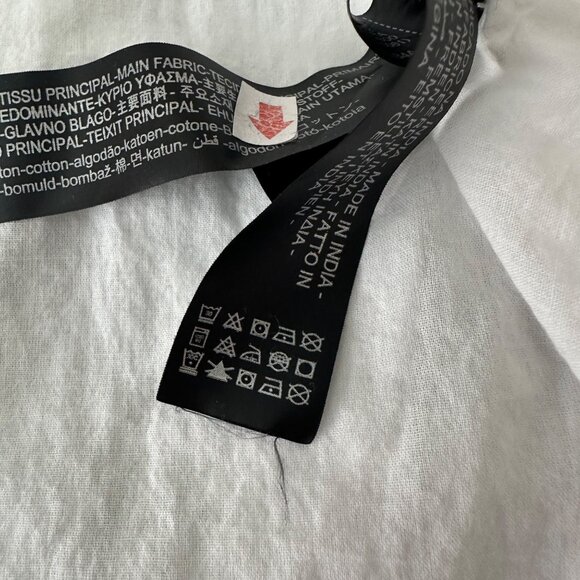 Zara White Swiss Dot Long-Sleeve Embroidered Boho Mini Dress Intricate Lace S - Picture 12 of 14